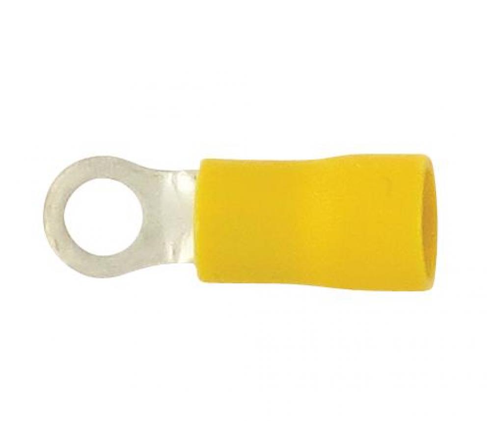 KSPEC RING 12-10GA 8 PVC YEL 100PK