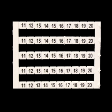 Techspan MT5-11-20 - MARKER 5x5mm,11 TO 20,PRINTED,WHITE