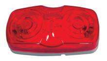 Techspan 712324 - LED LMP MKR LENSREPL RED SQUCOR