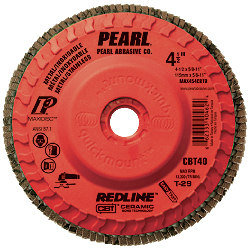 4-1/2 x 5/8-11 Redline™ CBT™ Maxidisc™ Trimmable Flap Discs, Type 29 Shape