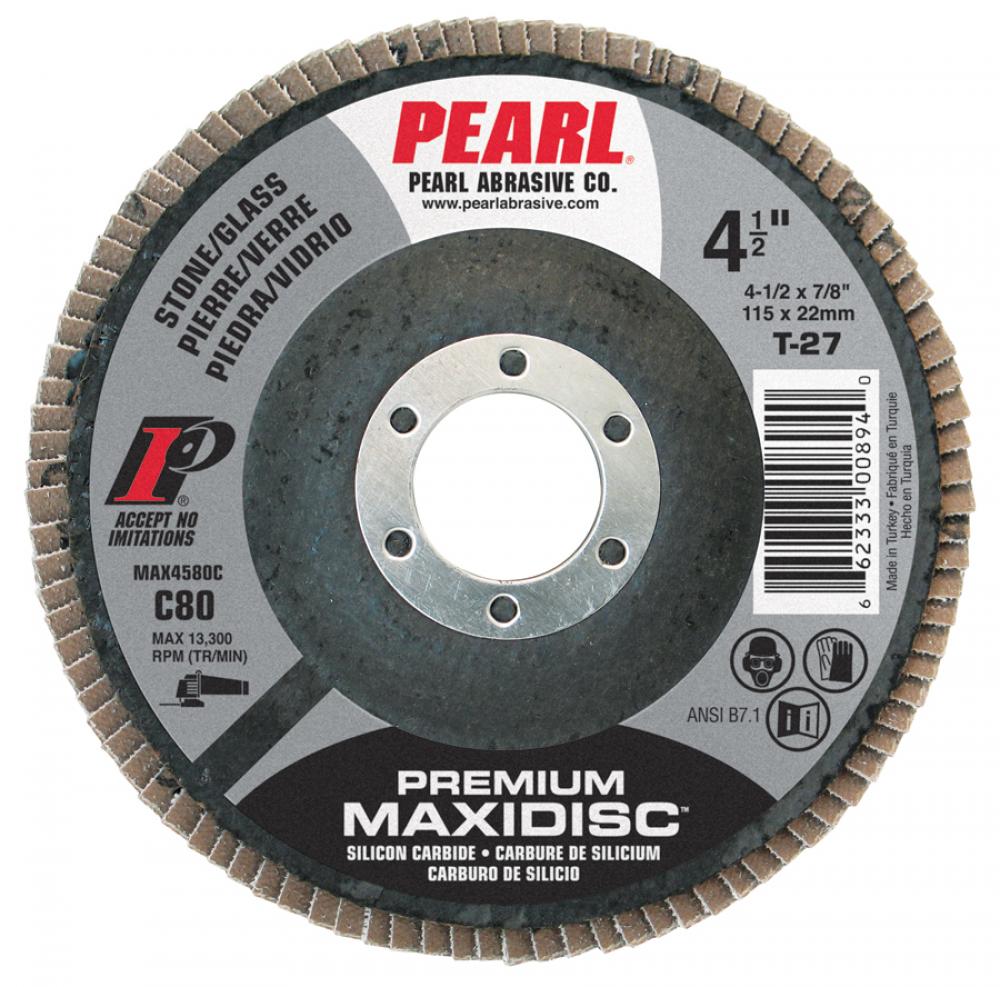 4 x 5/8  SC Maxidisc™ Flap Discs for Stone/Glass, Type 27 Shape