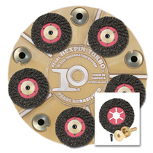 Pearl Abrasive Co. HEX11FTC - 11" DISC W/ 5 TURBO CUT PINS