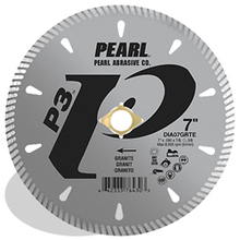 Pearl Abrasive Co. DIA07GRTE - 7 x .090 x 7/8, Dia, 5/8 Pearl P3™ Tile & Stone Blade, 8mm Rim