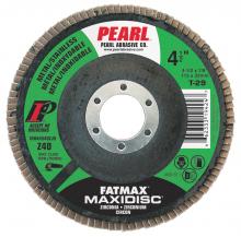 Pearl Abrasive Co. 1327 - 5 x 7/8 Fatmax™ Zirconia Maxidisc™ Flap Discs for Metal/Stainless Steel Type 27 Shape