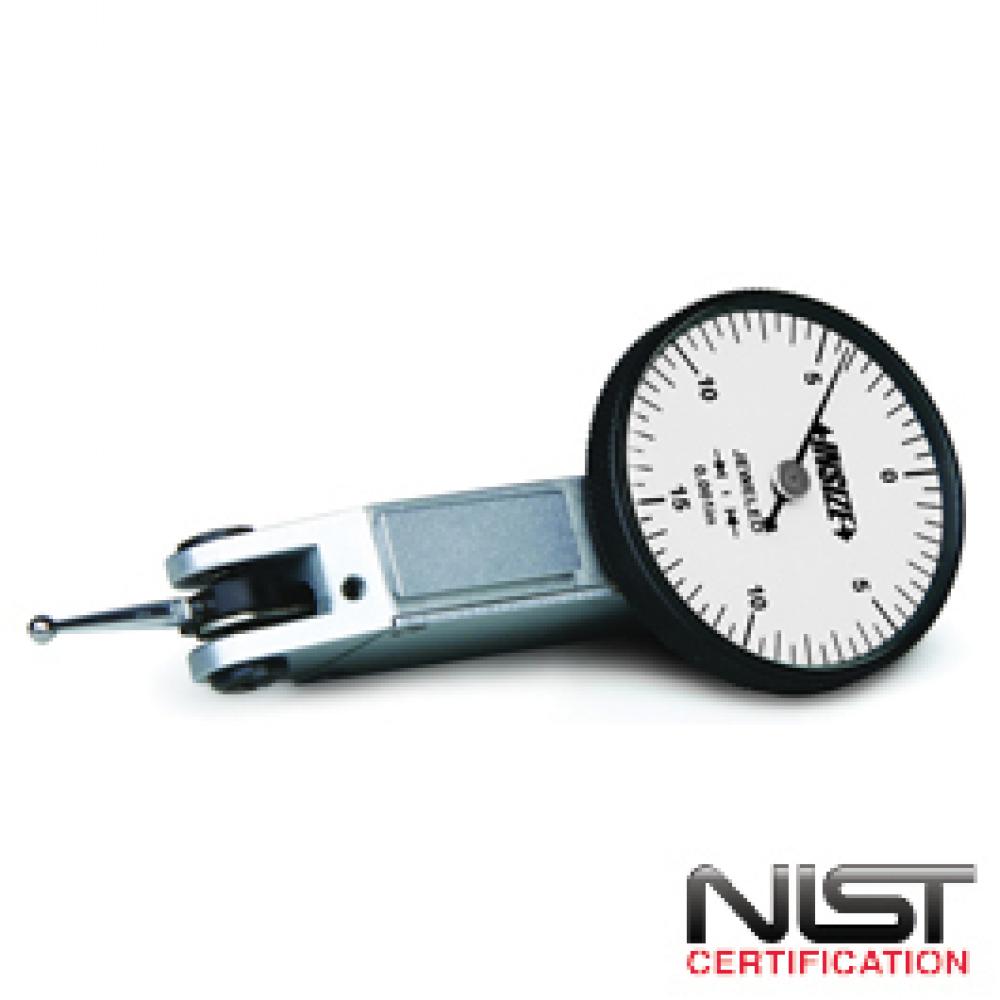 DIAL TEST INDICATOR BEZEL DIAMETER 1.18IN W/ TWO HOLDING STEMS 5/32IN AND 3/8IN RANGE 0-0.