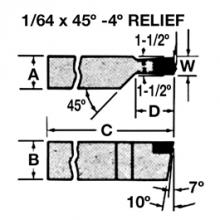KAR Industrial Inc. 313311 - BRAZED TOOL CTR22 C2