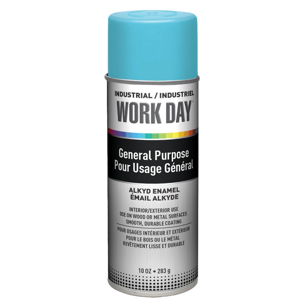 Krylon Industrial Work Day, Gloss, Sky Blue, 10 oz.
