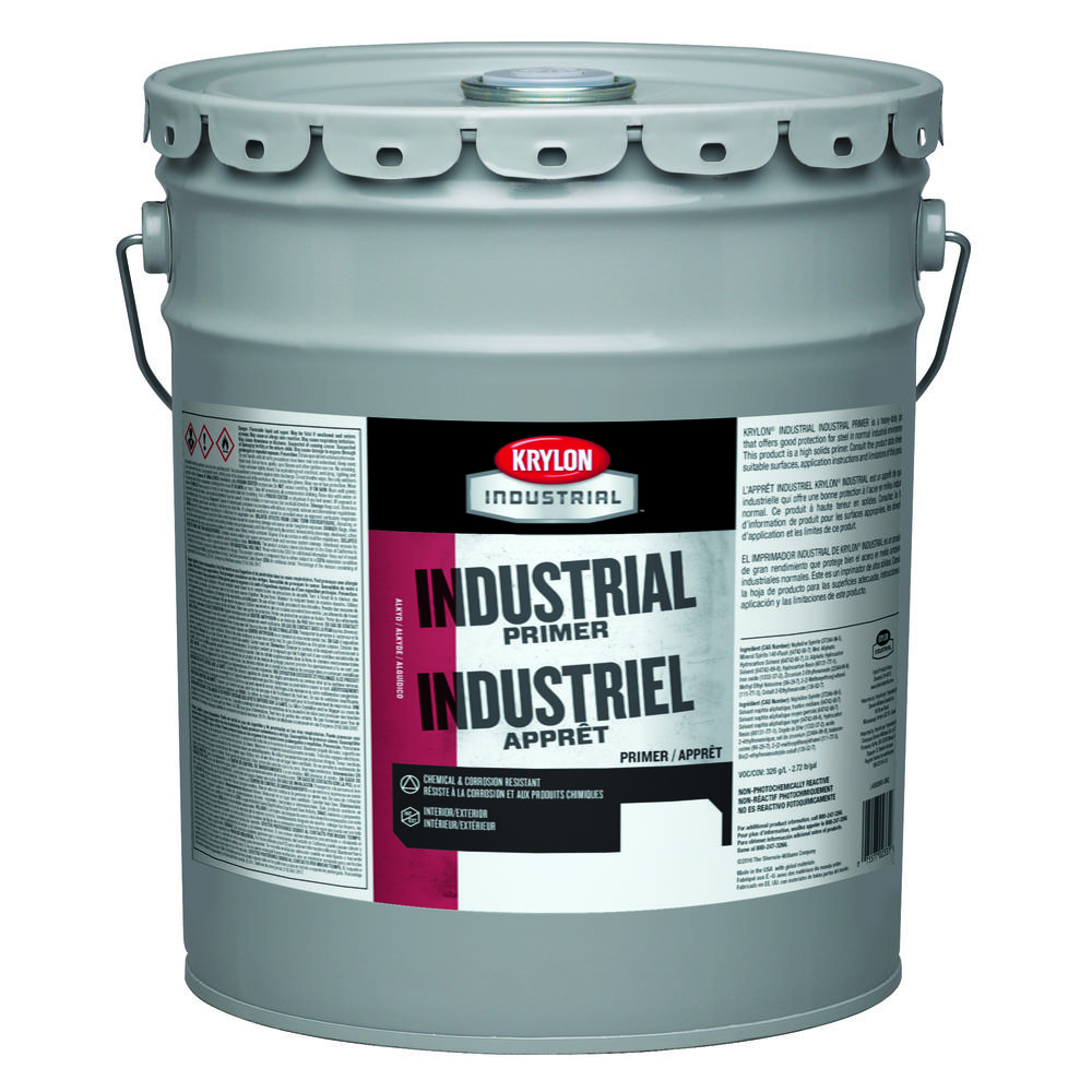 Krylon Industrial Primer, Red Oxide Primer, 5 Gallon