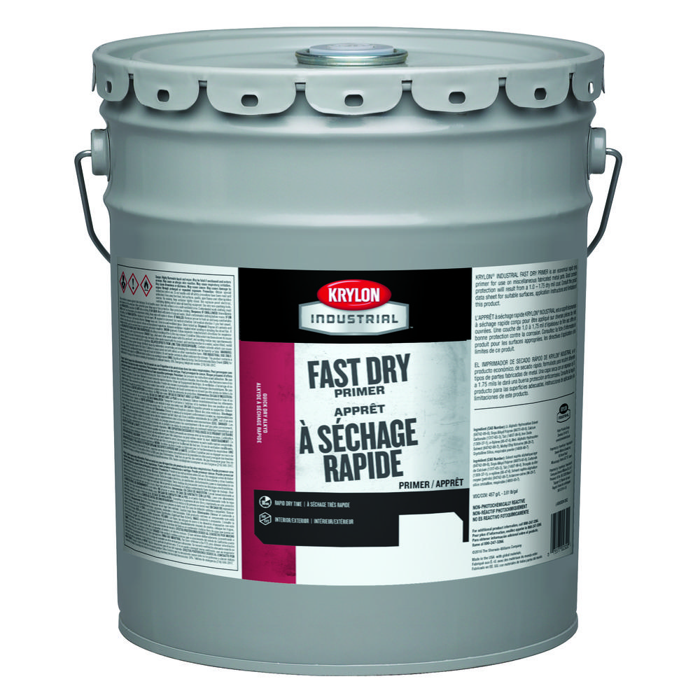 Krylon Industrial Fast Dry Primer, Red Oxide, 5 Gallon