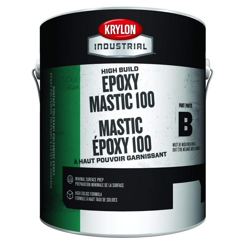 Krylon Industrial High Build Epoxy Mastic 100, Semi Gloss, Activator, 1 Gallon