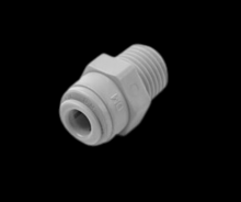 Fairview Ltd PI68-4C - Gry Acetal Male Connector 1/4x3/8NPT
