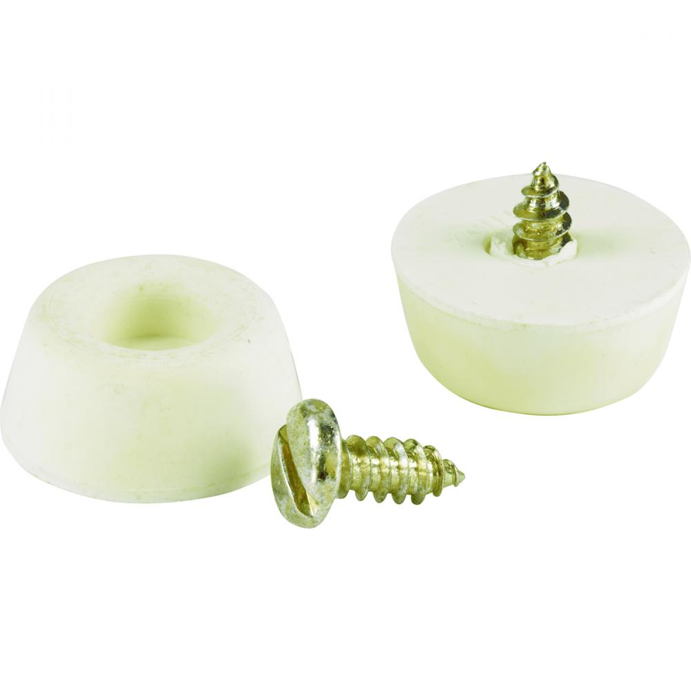 Screw Rubber Bumper 4/Cd 7/8In W