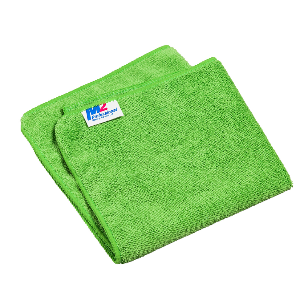 Microfibre Woven Cleaning Cloth 16x16" (40 x 40cm) Green