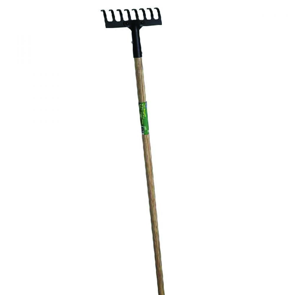 Garden Rake 8-Tine 48" Hardwood Handle
