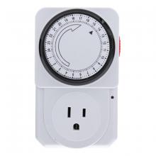Toolway 182516 - Indoor 24 Hour Mechanical Timer with Grounded Outlet