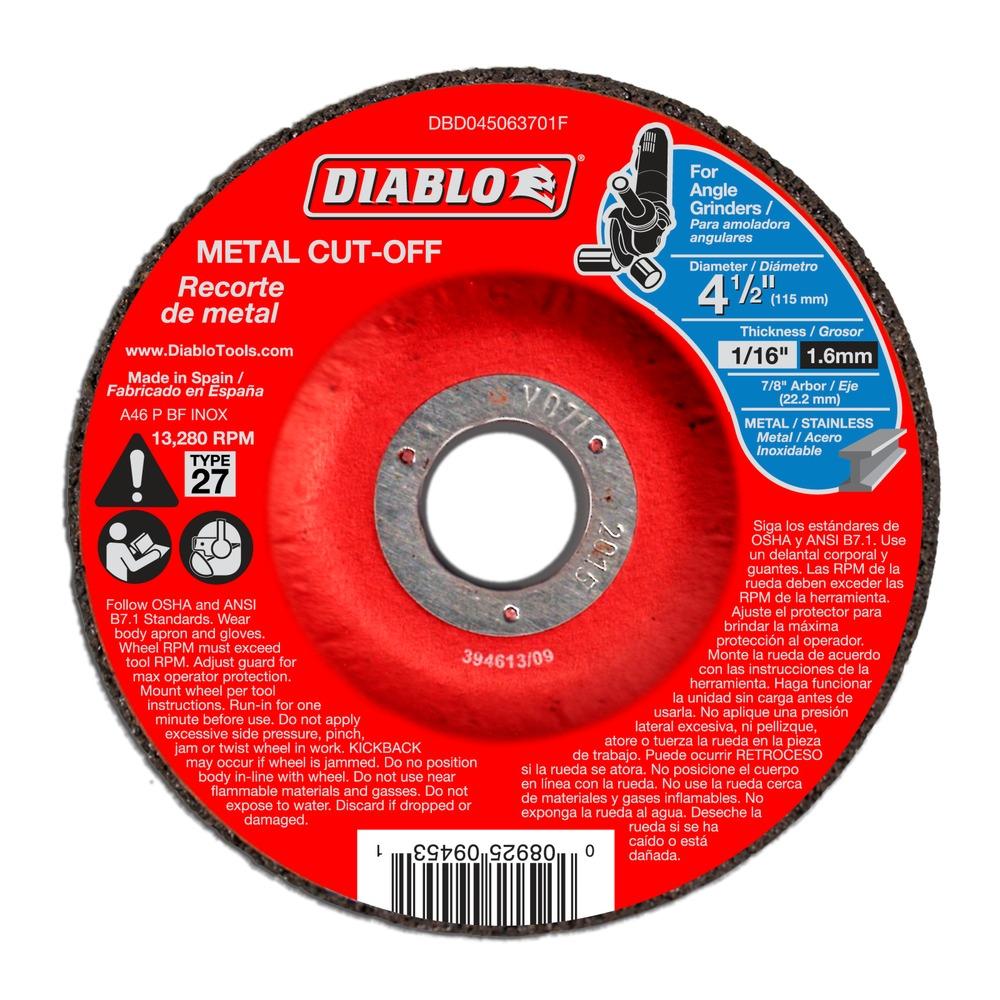 4-1/2 in. Metal Cut Off Disc - Type 27