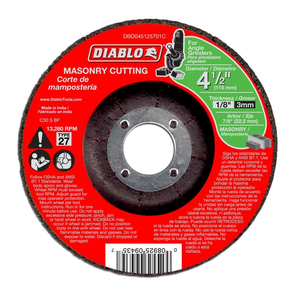 4-1/2 in. Masonry Cut Off Disc - Type 27