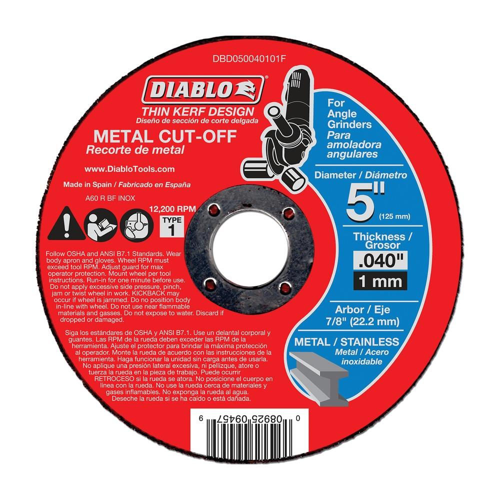 5 in. Metal Cut Off Disc - Thin Kerf