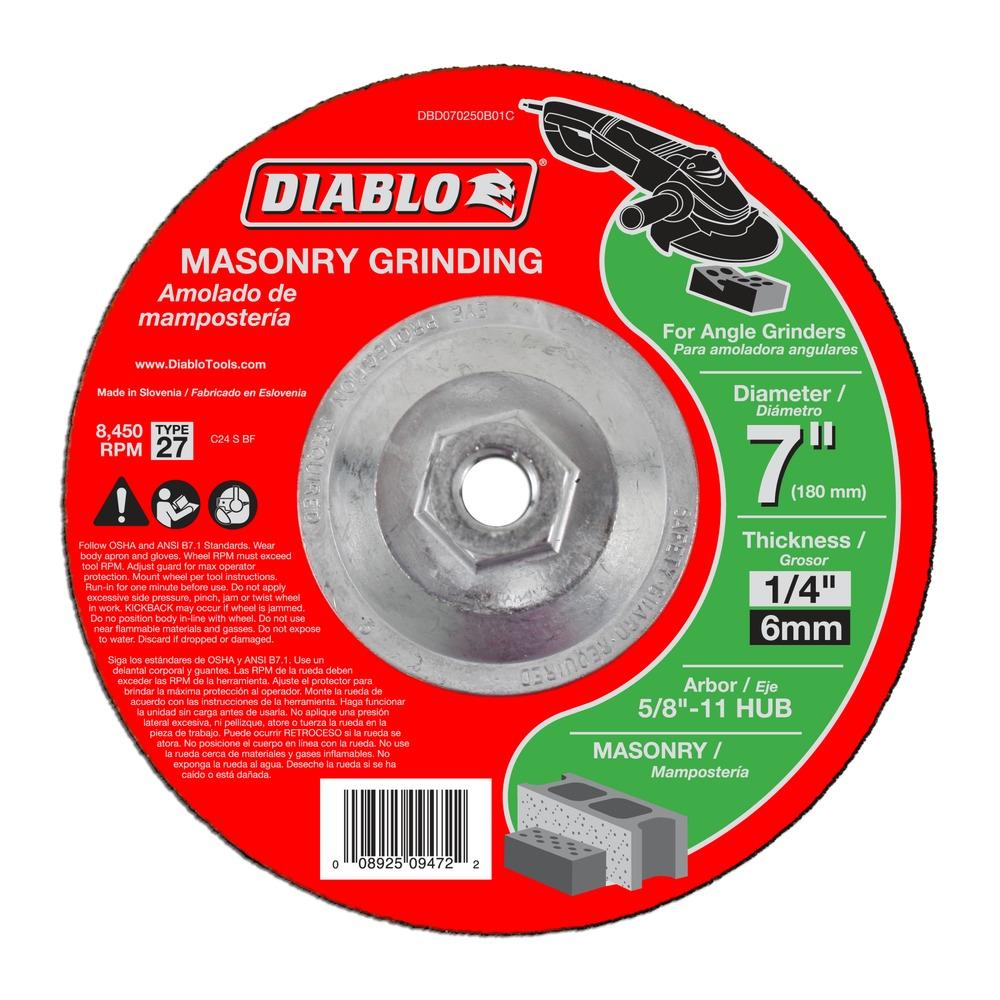 7 in. Masonry Grinding Disc - Type 27 HUB