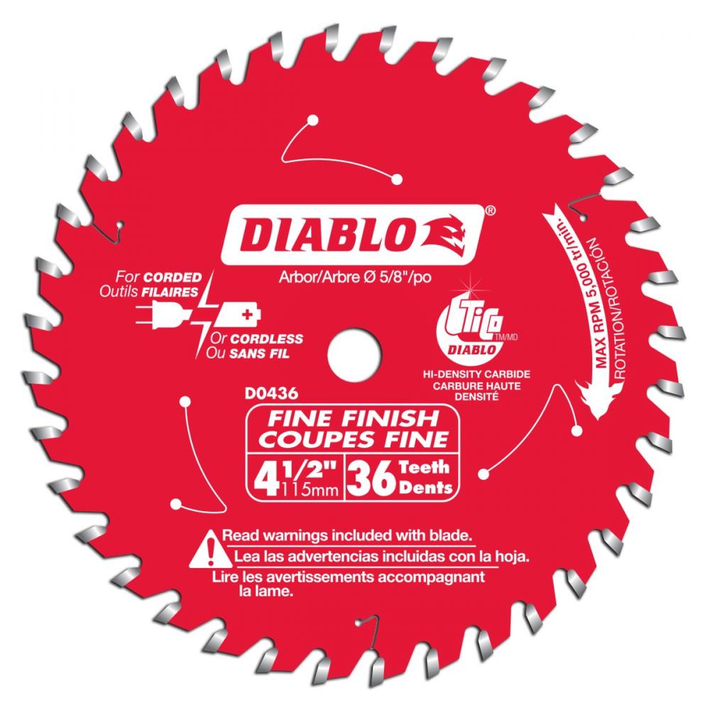 4-1/2 in. 36 Tooth Fine Finish Saw Blade