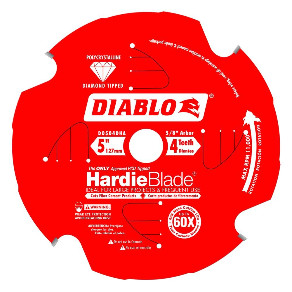 5 in. x 4 Tooth (PCD) Fiber Cement HardieBlade