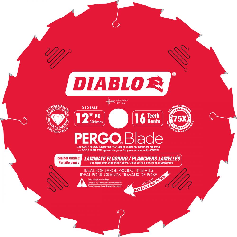 12 in. x 16 Tooth (PCD) Laminate Flooring PERGOBlade