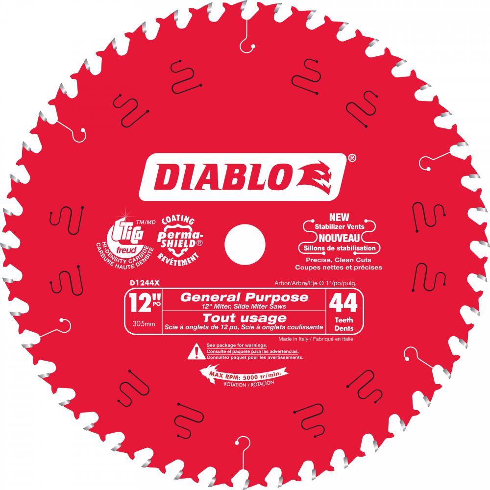 12 in. x 44 Tooth General Purpose Wood Saw Blade