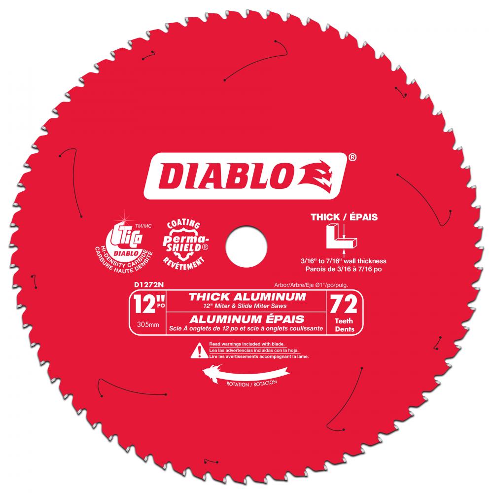 12 in. x 72 Tooth Thick Aluminum Cutting Saw Blade