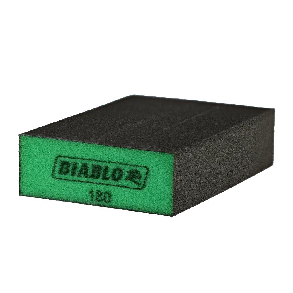 4" x 2-1/2" x 1" 180-Grit Flat Edge Sanding Sponge