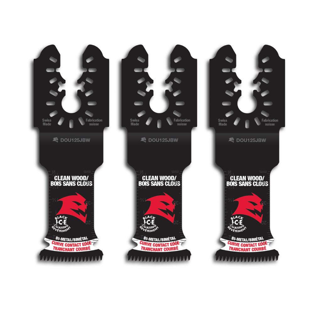 1-1/4" Demo Demon™ Universal Fit Bi-Metal Oscillating Blades for Clean Wood (3-Pack)