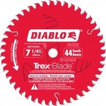 Diablo D0744CDC - 7-1/4 in. x 44 Tooth Composite Material/Plastics TrexBlade