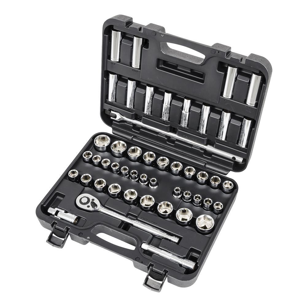 1/2" DR SAE/Metric Socket Set - 49 pc