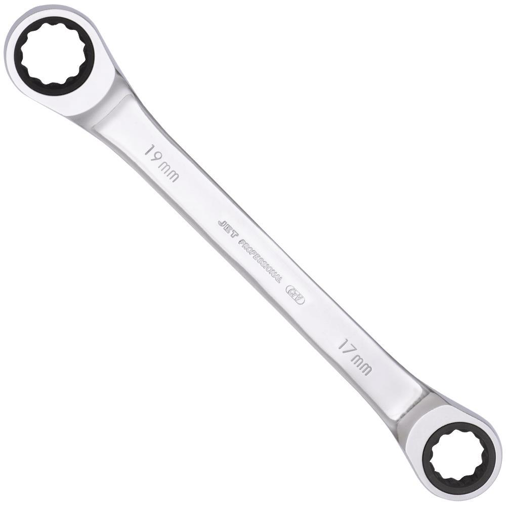 Ratcheting Double Box Wrench - 17 mm x 19 mm