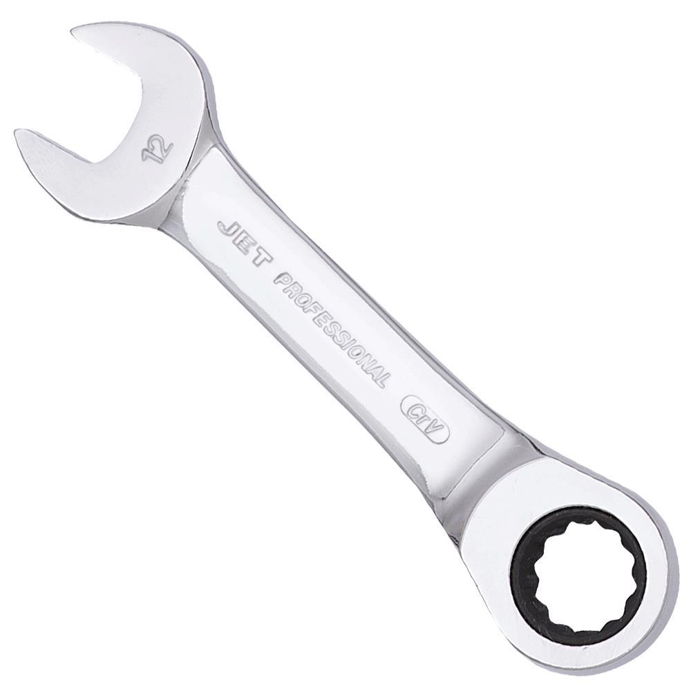 Stubby Ratcheting Combination Wrench - 12 mm