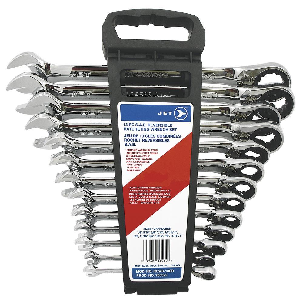 Long Pattern Reversible Ratcheting Combination Wrench Sets