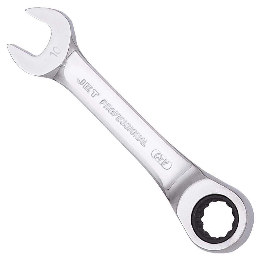 Stubby Ratcheting Combination Wrench - 10 mm