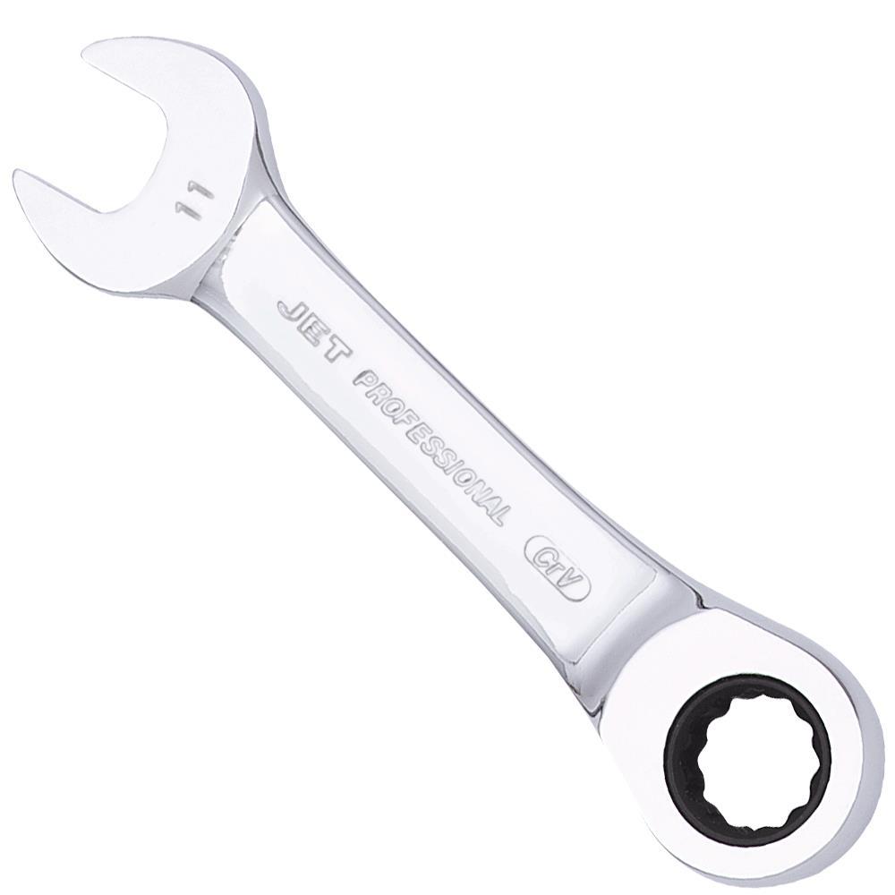 Stubby Ratcheting Combination Wrench - 11 mm