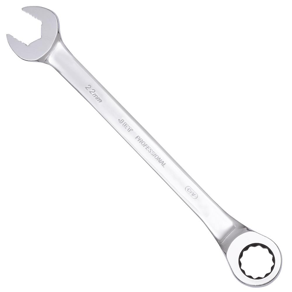 22 mm Long Pattern Ratcheting Combination Wrench - Non-Reversing