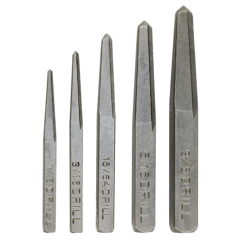 Flute Type Screw Extractor Set - 5 pc