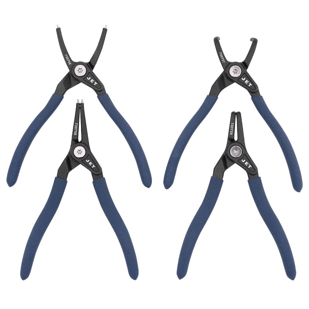4-PC 7" Super-Heavy-Duty Snap Ring Pliers Set