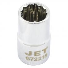 Jet - CA 672222 - 1/2" DR x 11/16" Regular Chrome Socket - 12 Point
