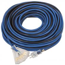 Startech 849889 - Contractor Grade 100' Extension Cord - Tri-Tap - 12 Gauge