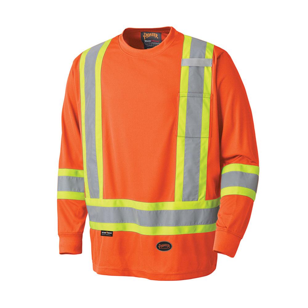 Bird's-Eye Long-Sleeved Safety Shirts