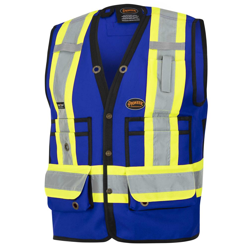 Surveyor's Safety Vests - 150D Woven Twill Polyester