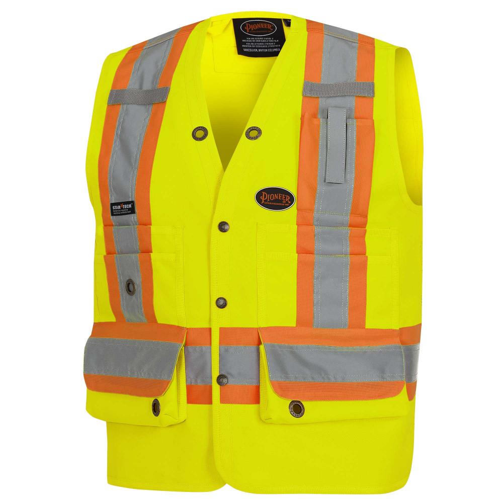 Surveyor's Safety Vests - 150D Woven Twill Polyester