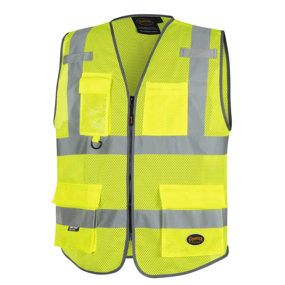 Poly Mesh Zip-Front Safety Vests
