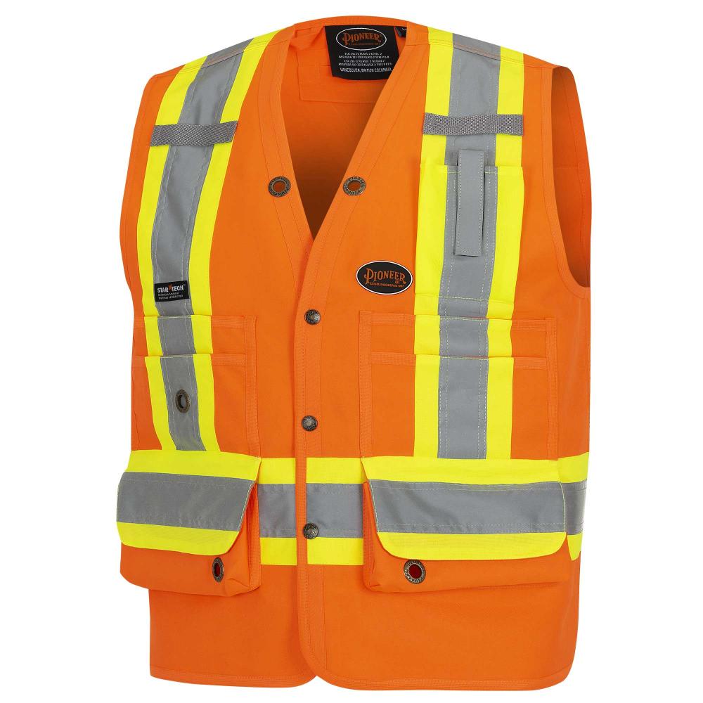 Surveyor's Safety Vests - 150D Woven Twill Polyester