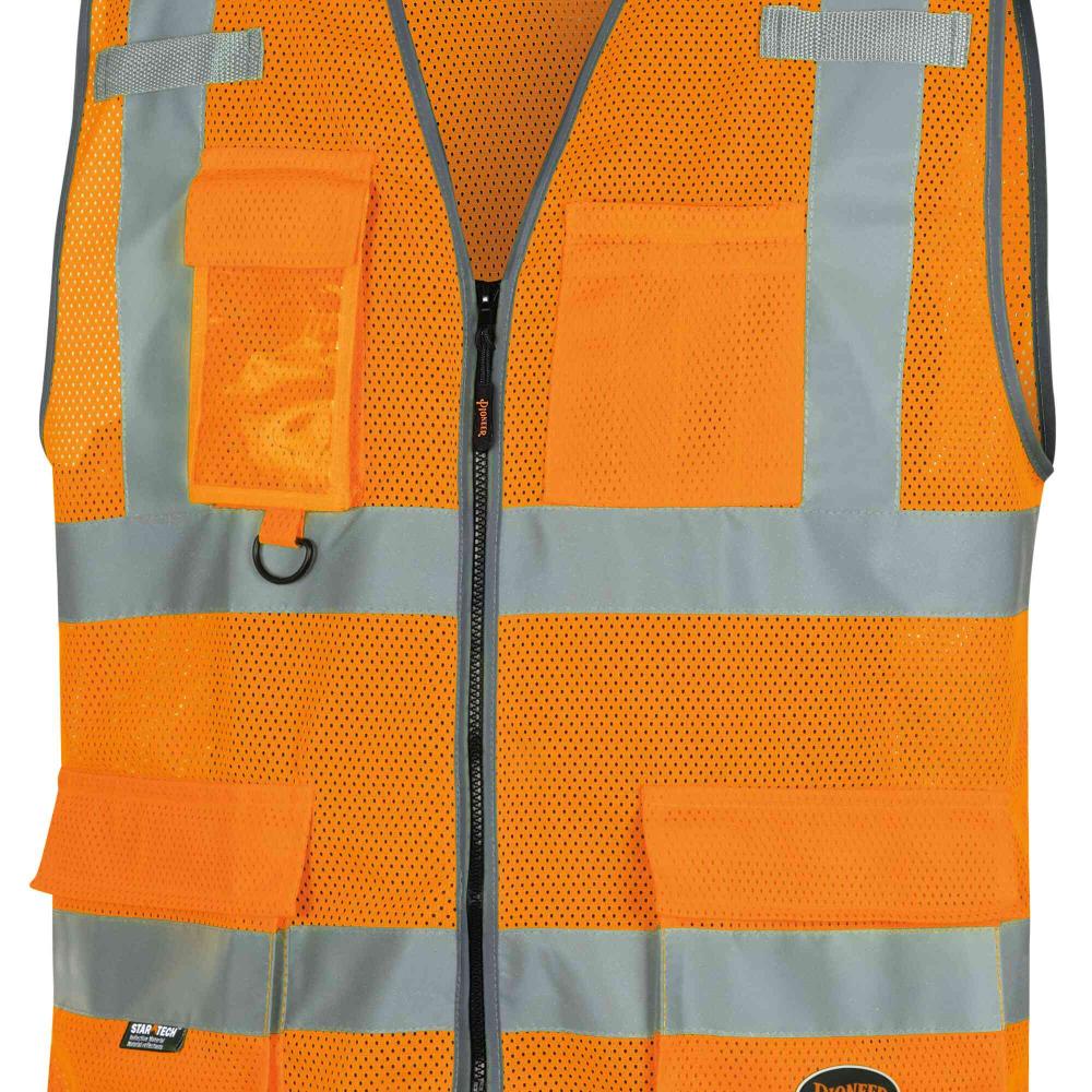 Poly Mesh Zip-Front Safety Vests
