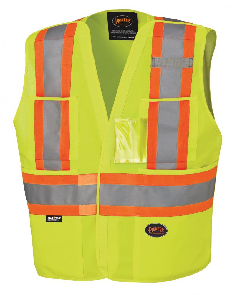 Surveyor's Hi-Vis Drop Shoulder Tear-Away Safety Vest