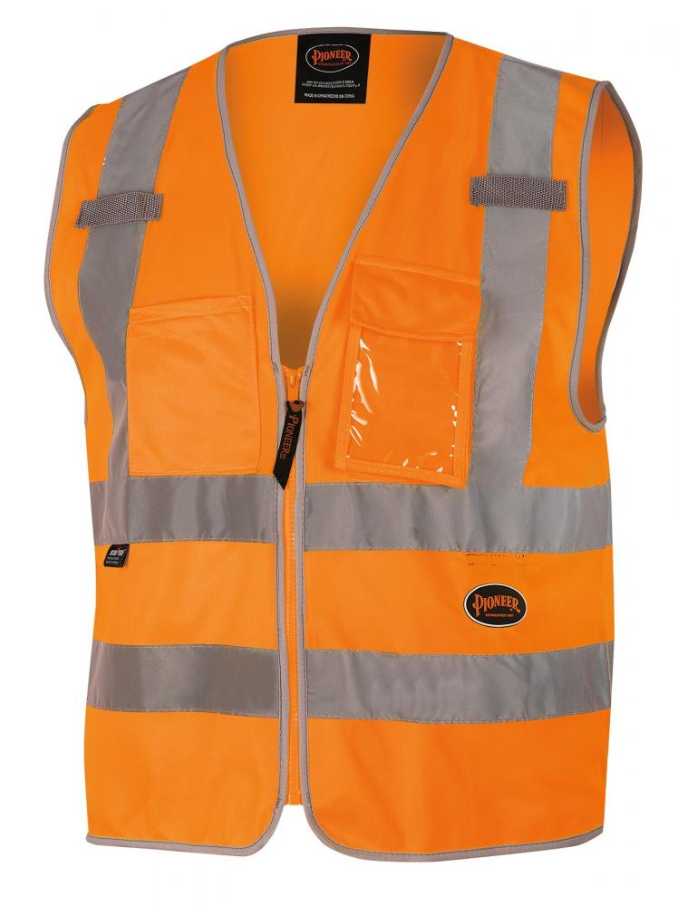 Poly Tricot Zip Front Safety Vests